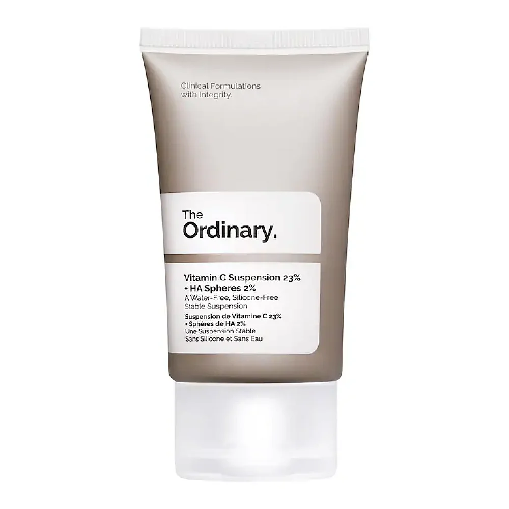 سێڕەمی ڤیتامین سی The Ordinary 23% + HA Spheres 2% بۆ گەشاوەیی پێست