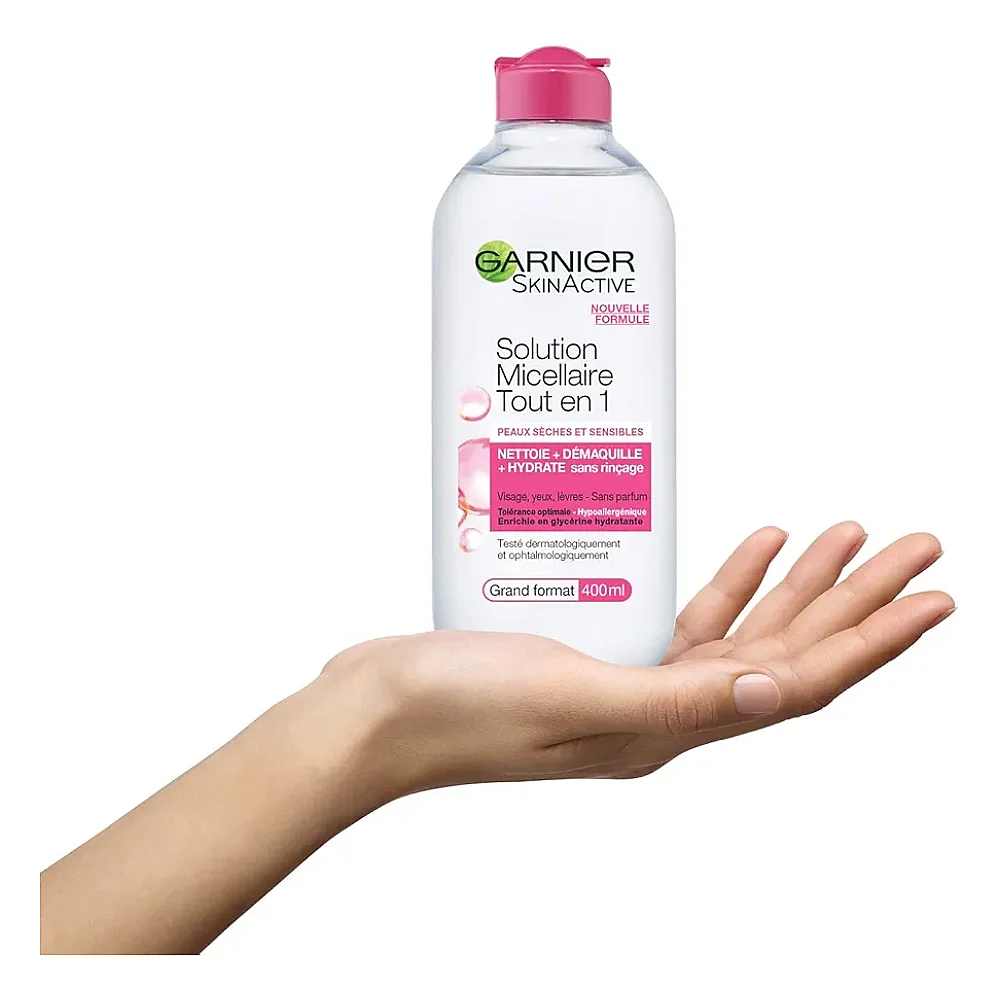 Garnier سکین ئەکتیڤ مێسێلار وۆتەر بۆ پێستی وشک و هەستیار ٤٠٠ مل