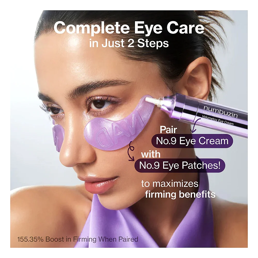 کڕینی کێمی دەوری چاوی Numbuzin No.9 NAD+ Retinol Volumetox بە ئۆنلاین لەگەڵ گەیاندن بۆ هەولێر، سلێمانی، دهۆک، بەغداد، بەسرە، نەجەف، کەربەلا، بابل و هەموو عێراق - وردەکاری 3