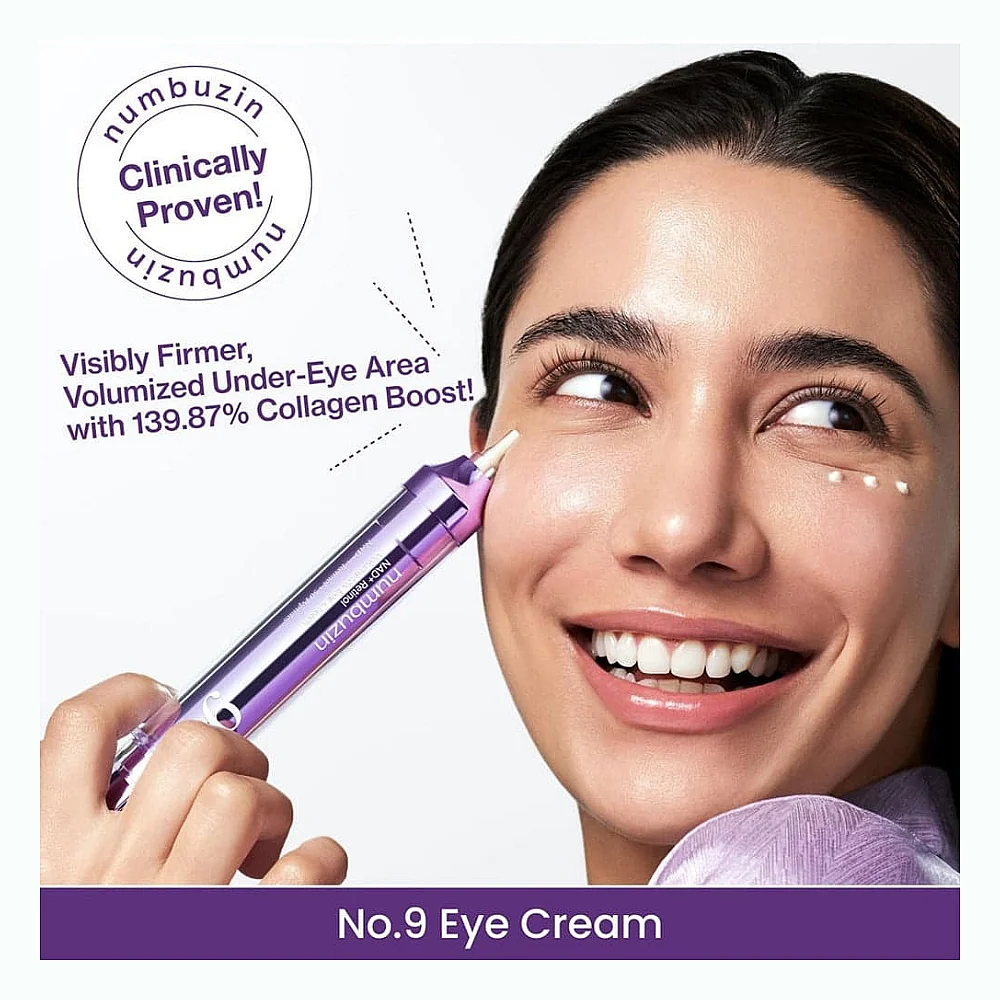 کڕینی کێمی دەوری چاوی Numbuzin No.9 NAD+ Retinol Volumetox بە ئۆنلاین لەگەڵ گەیاندن بۆ هەولێر، سلێمانی، دهۆک، بەغداد، بەسرە، نەجەف، کەربەلا، بابل و هەموو عێراق - وردەکاری 2